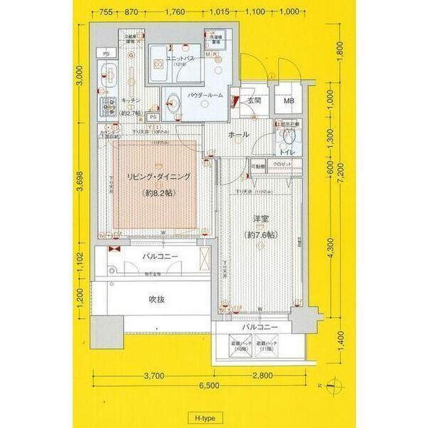 プレサンス泉セレグレード（1103） 間取り図画像