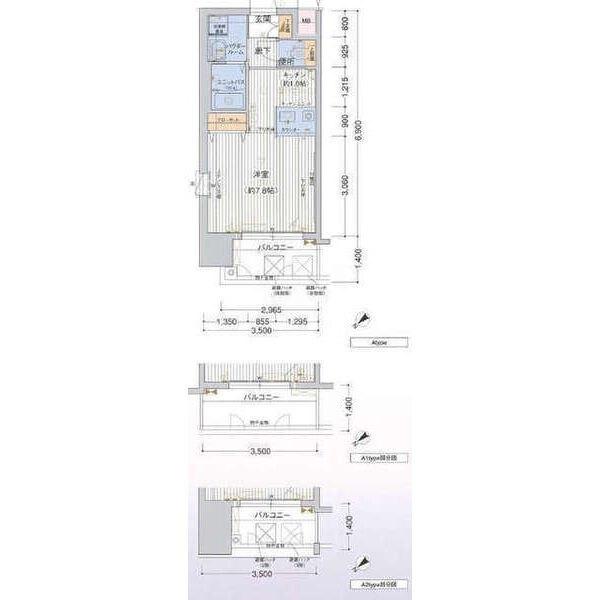 プレサンス鶴舞駅前ブリリアント（805） 間取り図画像