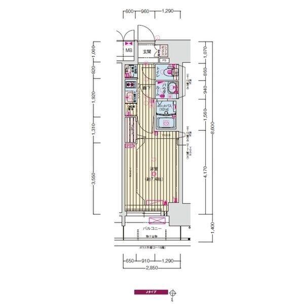 プレサンス　ジェネ　新栄町駅前　葵 間取り図画像