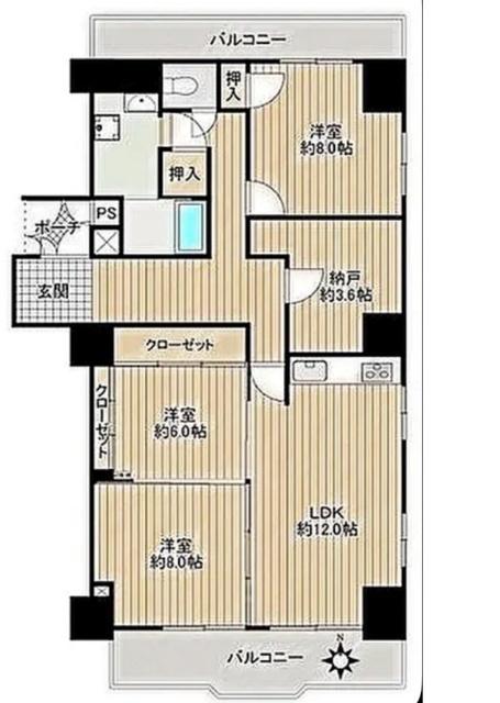 第一オレンジ久屋（3C） 間取り図画像