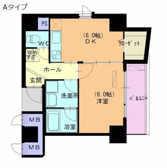 キャナルコート（301） 間取り図画像