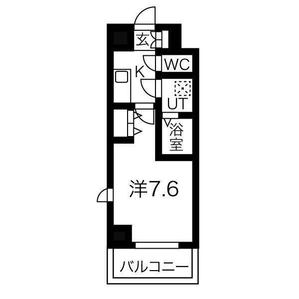 メイクス新栄（503） 間取り図画像