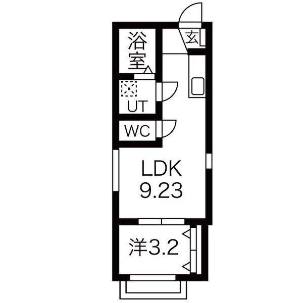 クレスト中村（101） 間取り図画像