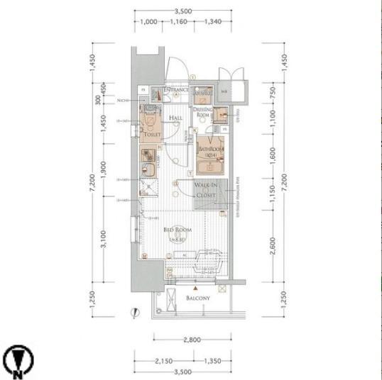 エステムプラザ名古屋丸の内（402） 間取り図画像