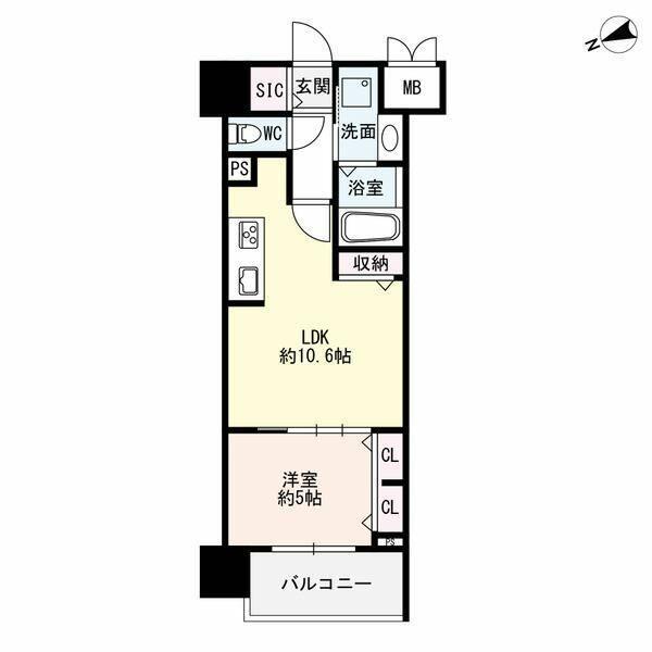 ザ・シンフォニア新栄（808） 間取り図画像