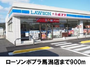 ローソンポプラ馬潟店：900m