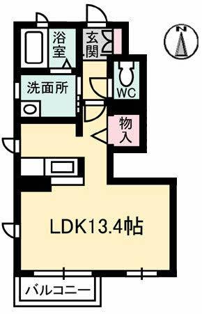 ボラック（101） 間取り図画像