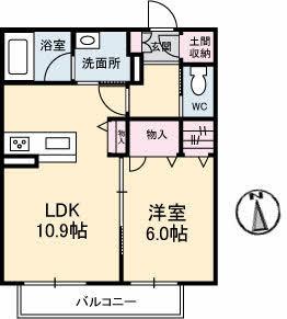 カーサ・レインボーⅡ（101） 間取り図画像