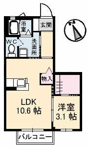 カーサヴェルージュ（202） 間取り図画像