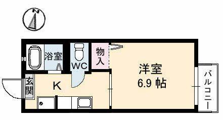 シャーメゾン西津田（203） 間取り図画像