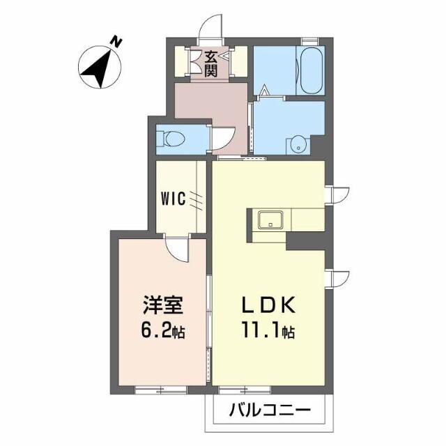 ＦｏｒｅＣａｓｔｌｅ　Ⅲ（101） 間取り図画像