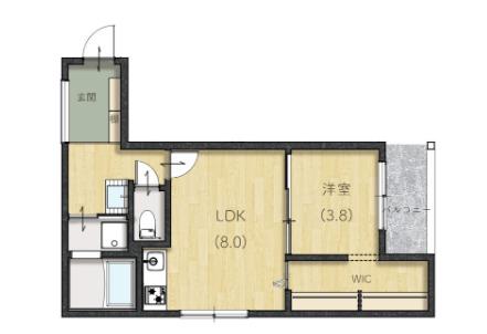 Lien小山（304） 間取り図画像
