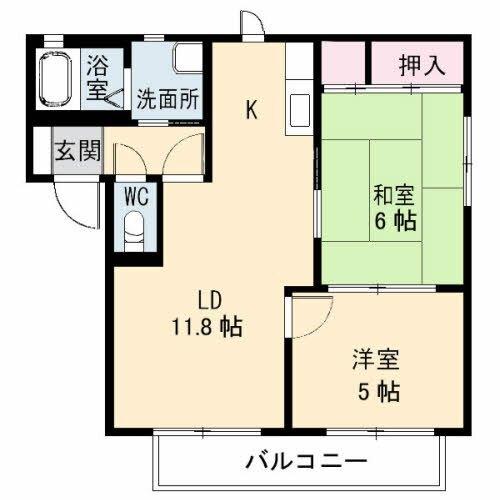 エクシード・ロジュマン　Ｂ棟（205） 間取り図画像