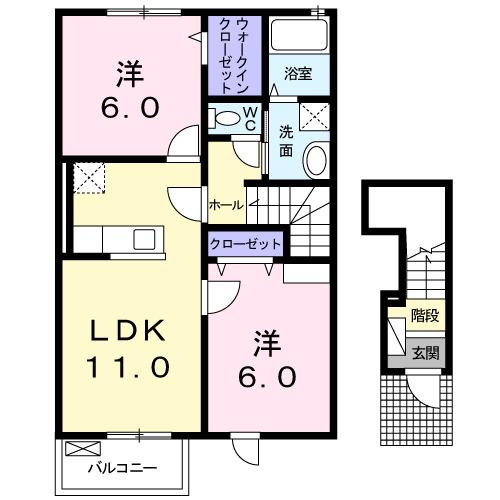 フェリーチェ　Ⅰ（203） 間取り図画像