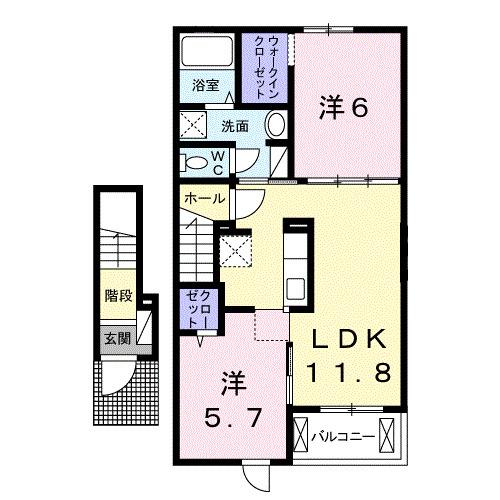 モン　リーブル　Ⅵ（204） 間取り図画像