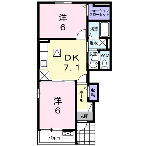 ソレイユ　Ⅰ（101） 間取り図画像