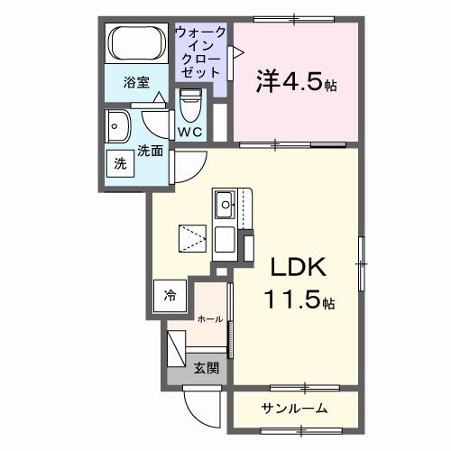 ラルジュＡ（105） 間取り図画像