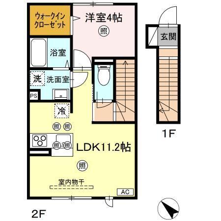 浜乃木レジデンスK（203） 間取り図画像