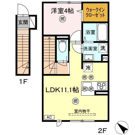 浜乃木レジデンスK（202） 間取り図画像