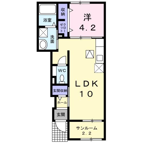 ポライトリーＢ（103） 間取り図画像