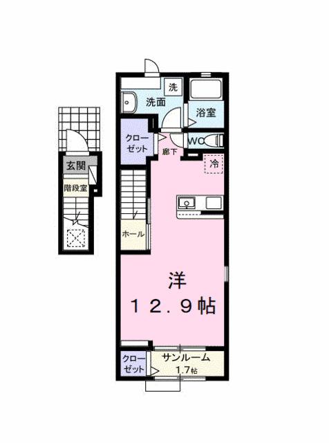 ソルフェジオ東津田（201） 間取り図画像
