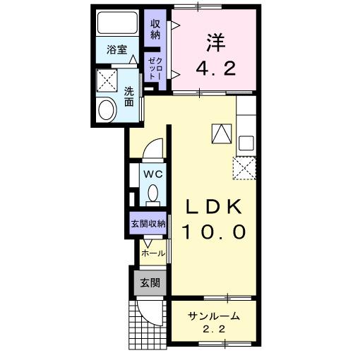 ポライトリーＢ（104） 間取り図画像