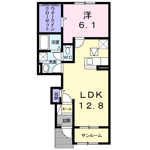サンライズ（104） 間取り図画像