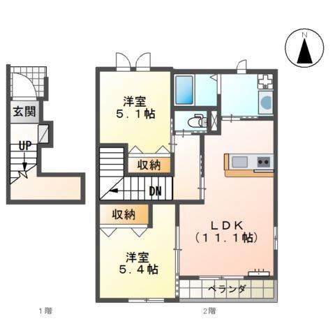 ドルチェ　ヴィータ 間取り図画像