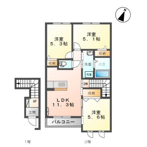レフィーノ 間取り図画像