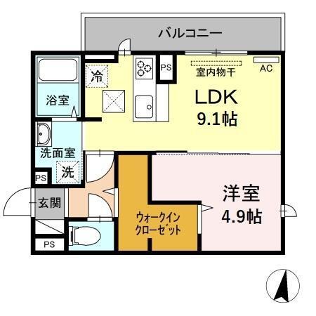 グラン・アイオ　A棟（101） 間取り図画像