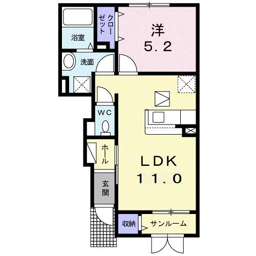 エスプランドルＡ（104） 間取り図画像