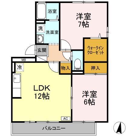 シンフォニー　Ⅰ（Ⅰ201） 間取り図画像