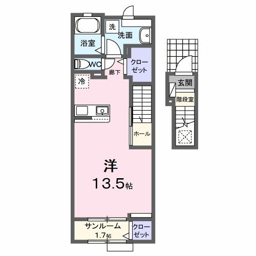 ラッフィナート　パラッツオ（205） 間取り図画像