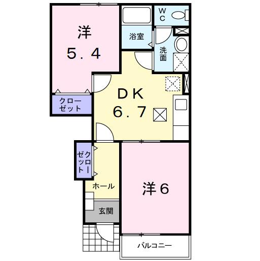 ピュアヒルズ（103） 間取り図画像
