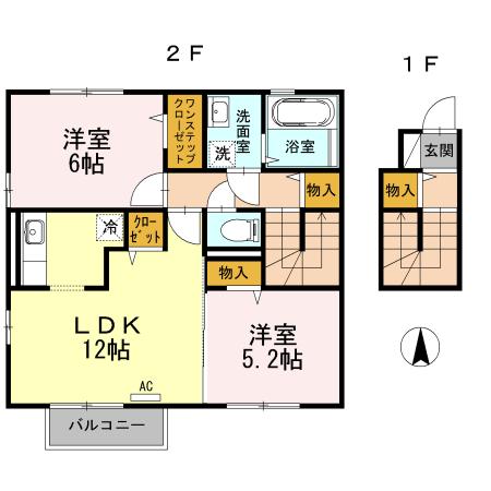 ロジュマン・玲（203） 間取り図画像