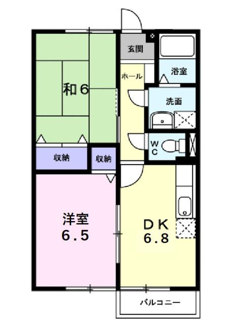 チェリーコート２（102） 間取り図画像