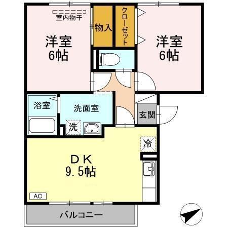 アミュー（303） 間取り図画像