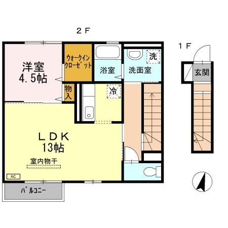 クヴェレ（202） 間取り図画像