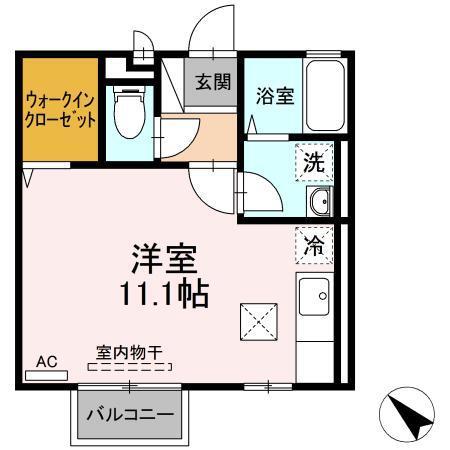 クレールコートⅡ（102） 間取り図画像