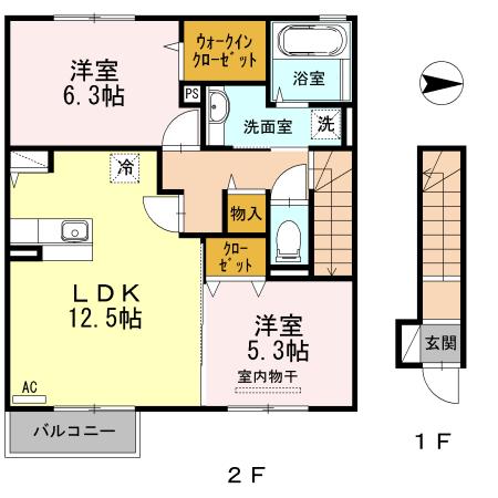 ヴィオーラ（203） 間取り図画像