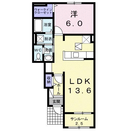 ディア　コートＢ（103） 間取り図画像
