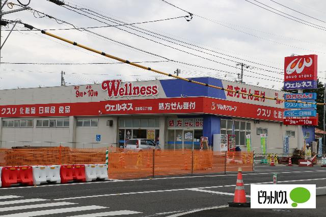 ドラッグストアウェルネス古志原店：318m