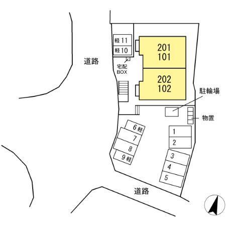 (仮称)D-ROOM山代町（101） 駐車場