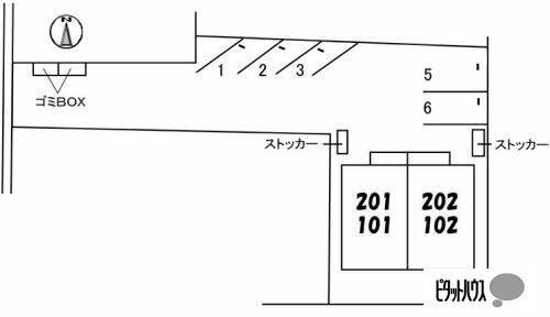 ボラック（101） 駐車場