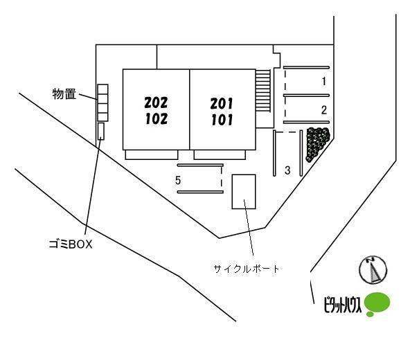 カーサ・レインボーⅡ（101） 駐車場