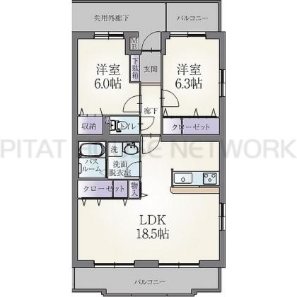 中部屋の為腰窓無し