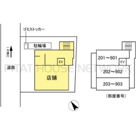 メゾン ド ミュシャ 外観写真5 駐車場配置図