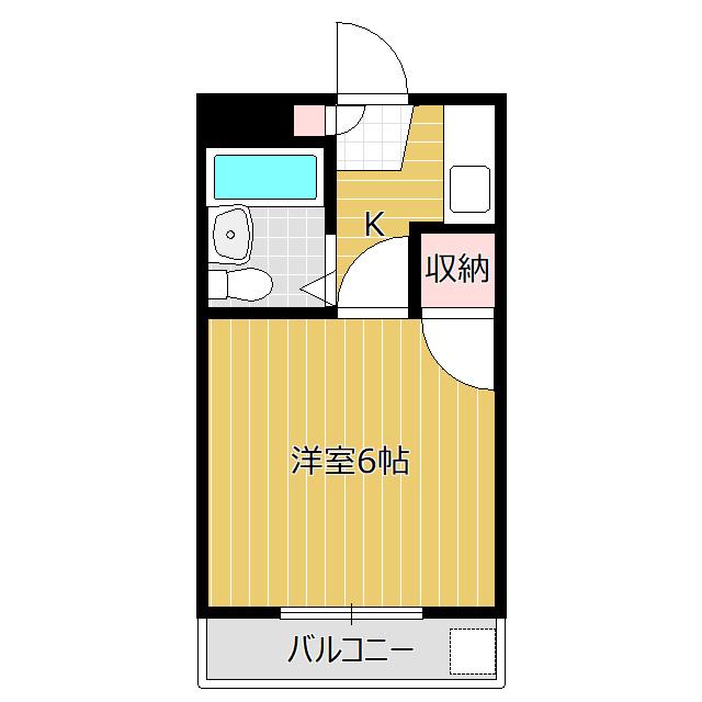 フローラ小鹿（202） 間取り図画像