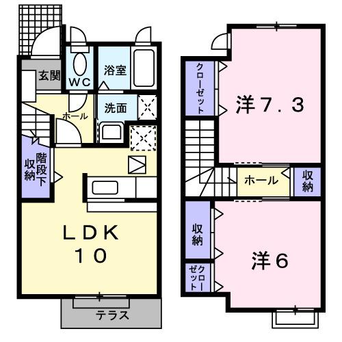 アロッジオ東沢Ⅱ（102） 間取り図画像