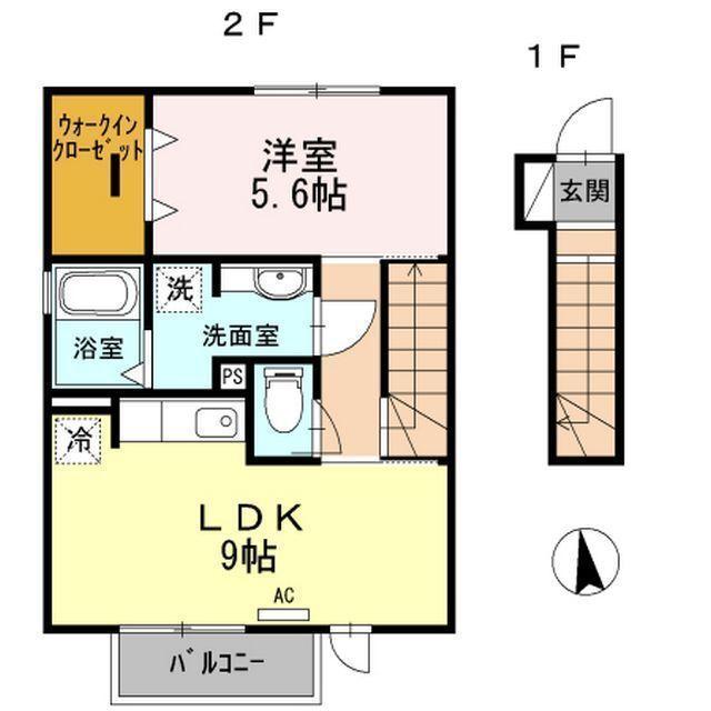 スカイフローラ（205） 間取り図画像